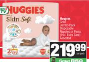 Huggies Gold Jumbo Pack Disposable Nappies Or Pants Assorted-Per Pack