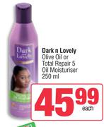 Dark & Lovely Olive Oil Or Total Repair 5 Oil Mosituriser-250ml Each