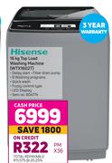 Hisense 16kg Top Load Washing Machine WTX1602T