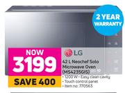 LG 42L Neochef Solo Microwave Oven MS4235GIS