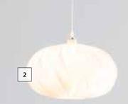 Bright Star Plastic Ellipse Pendant White