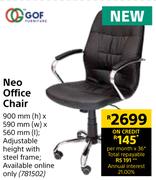 Gof Neo Office Chair-900mm (h) x 590mm (w) x 560mm (l)