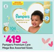 Pampers Premium Care Mega Box Assorted Sizes-Each