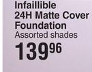 L'Oreal Infaillible 24H Matte Cover Foundation Assorted Shades