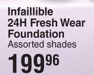 L'Oreal Infaillible 24H Fresh Wear Foundation Assorted Shades