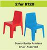 Sunny Junior Armless Chair Assorted-For 2