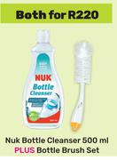 Nuk Bottle Cleanser 500ml Plus Bottle Brush Set-For5 Both