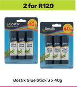 Bostik Glue Stick 3 x 40g-For 2