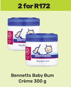 Bennetts Baby Bum Creme-For 2 x 300g