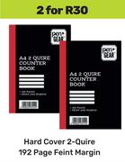 Hard Cover 2-Quire 192 Page Feint Margin-For 2
