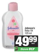 Johnson's Baby Oil-125ml Each