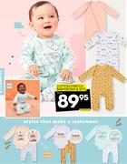 Cotton Stretch Babygrows & Sets (0-12 Months)-Each