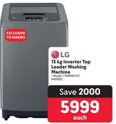 LG 13kg Inverter Top Loader Washing Machine T1385NEHT2 