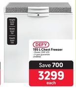 Defy 195Ltr Chest Freezer DMF470 