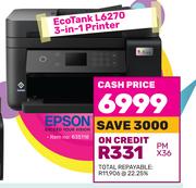 Epson Eco Tank L6270 3 In 1 Printer