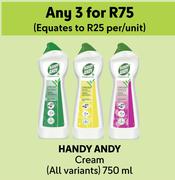 Handy Andy Cream-For Any 3 x 750ml