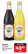 Rose's Corial (All Variants)-750ml Each