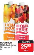 Liqui Fruit 100% Fruit Juice (All Variants)-1L Each