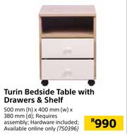 Builders store bedside table