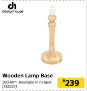 Design House Wooden Lamp Base 300mm