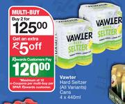 Vawter Hard Seltzer (All Variants) Cans-For 2 x 4 x 440ml