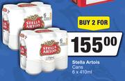 Stella Artois Cans-For 2 x 6 x 410ml