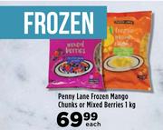 Penny Lane Frozen Mango Chunks Or Mixed Berries-1Kg Each