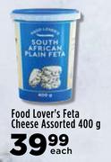 Food Lover's Feta Cheese Assorted-400g Each