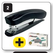 Rexel Juno 105 Half Strip Plastic Stapler Bundle 397318-Per Bundle