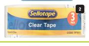 Sellotape 3-Pack Clear Tape 7450-Per 3-Pack