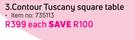 Contour Tuscany Square Table-Each
