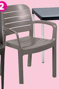 Golden Sun Clifton Slated Arm Chair-Each