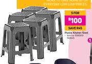 Plastic Kitchen Stool-For 5