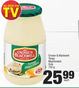 Crosse & Blackwell Tangy Mayonnaise Only-750g Each