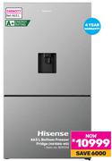 Hisense 463Ltr Bottom Freezer Fridge H610BS-WD