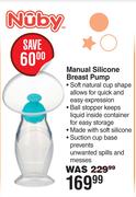 Nuby Manual Silicone Breast Pump