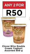 Clover Bliss Double Cream Yoghurt Assorted-For Any 2 x 500g