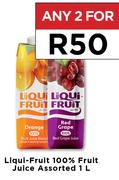 Liqui Fruit 100% Fruit Juice Assorted-For Any 2 x 1L