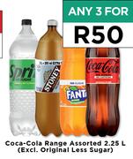 Coca Cola Range Assorted-For Any 3 x 2.25L