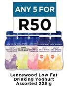 Lancewood Low Fat Drinking Yoghurt Assorted-For Any 5 x 225g