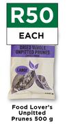 Food Lover's Unpitted Prunes-500g Each