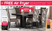 Porto Table + 6 Porto Chairs-Combo Free Gift Defy 7.6L Air Fryer