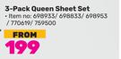 3 Pack Queen Sheet Set