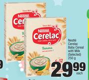 Nestle Cerelac Baby Cereal (With Milk) (Selected)-250g Each