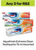 Aquafresh Extreme Clean Toothpaste Assorted-For Any 3 x 75ml
