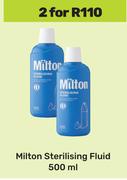 Milton Sterilising Fluid-For 2 x 500ml