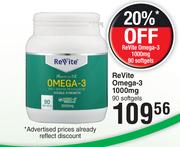 Revite Omega-3 1000 mg 90 Softgels