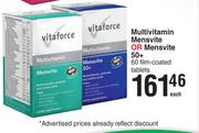 Vitaforce Multivitamin Mensvite 50+ 60 Film Coated Tablets-Each
