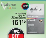 Vitaforce Multivitamin Ultra A-Z 2 Phase Release 60 Film Coated Tablets