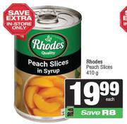 Rhodes Peach Slices-410g